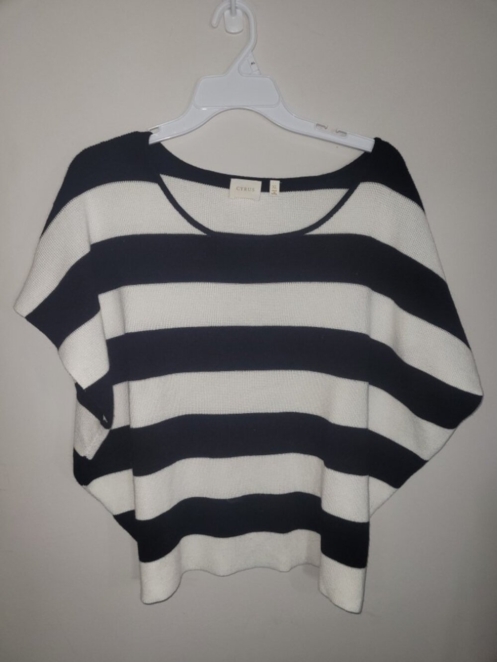 Cyrus Women's XL Dolman Striped Sweater